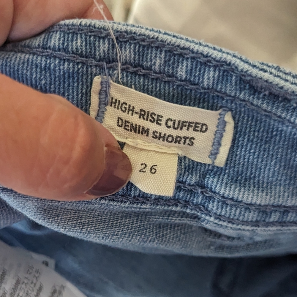 Women's Madewell High Rise Cuffed Denim Shorts 26 - Picture 6 of 8